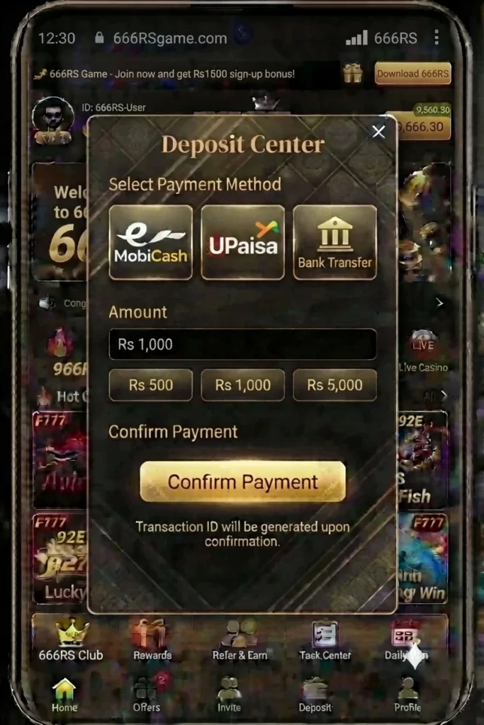 666RS Game App
