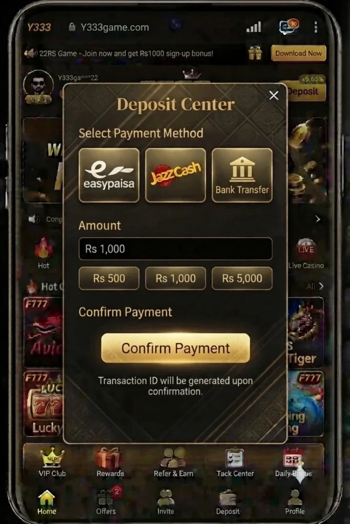 Y333 Game App